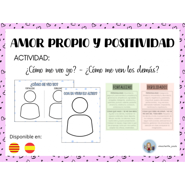 Actividad amor propio y positividad