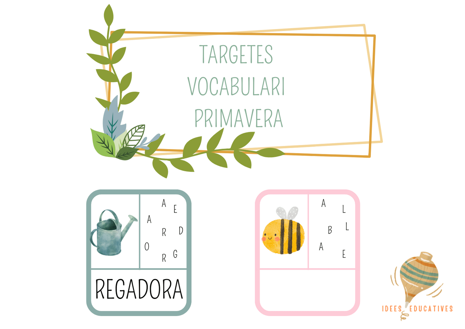 TARGETES VOCABULARI PRIMAVERA