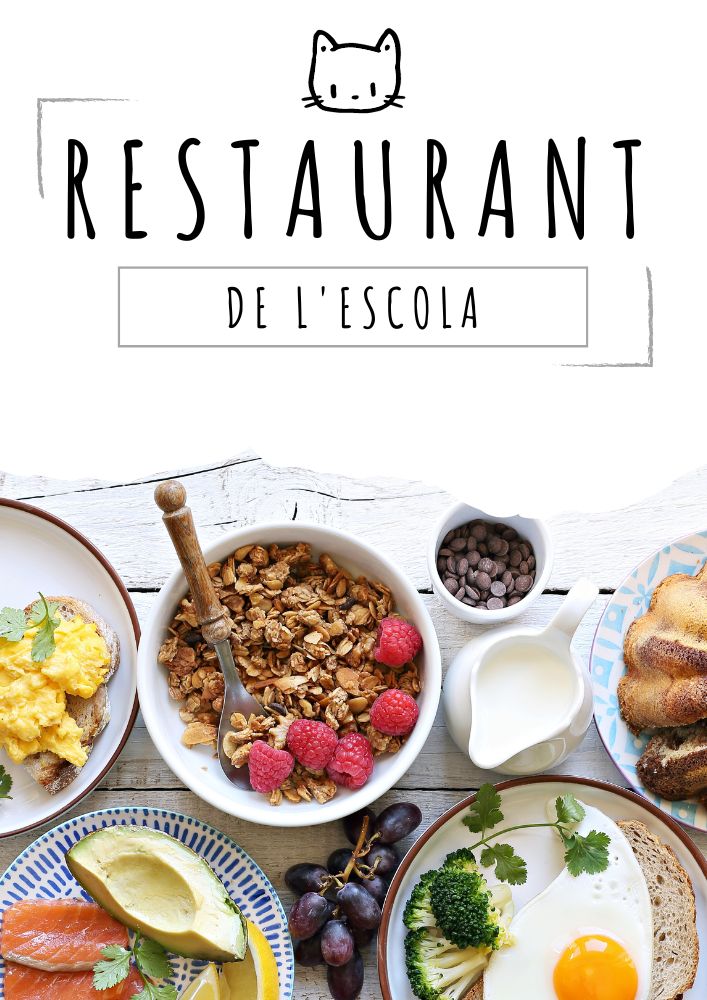 Carta menú de restaurant