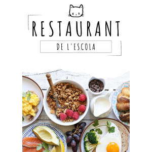 Carta menú de restaurant