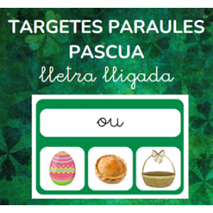Targetes paraules PASQUA - lletra lligada