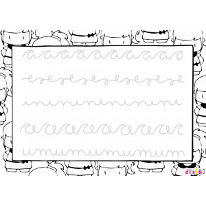 traç vocals lletra lligada