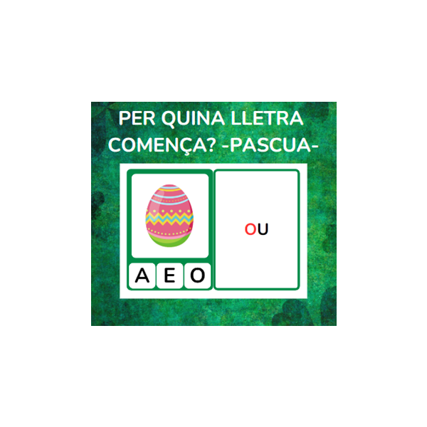 Per quina lletra comença? - PASQUA