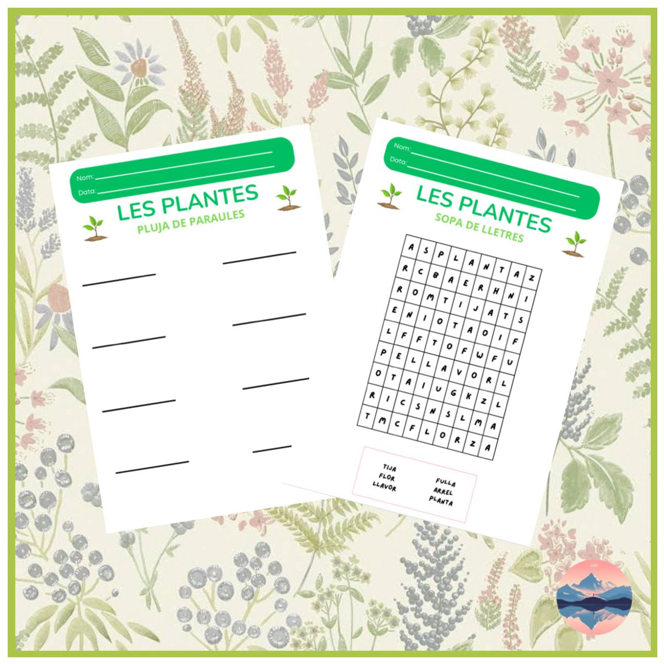 PLUJA DE PARAULES LES PLANTES