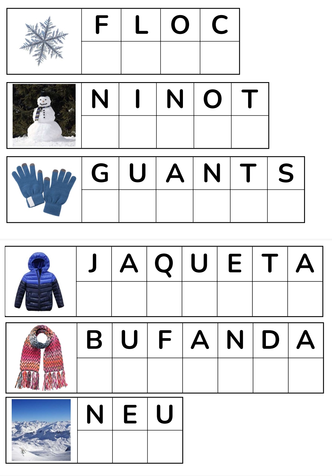 Lectoescriptura Hivern CATALÀ