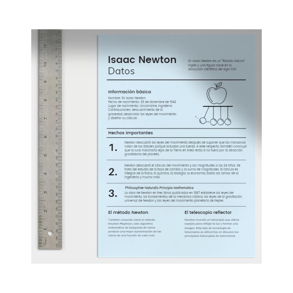 Información de Isaac Newton