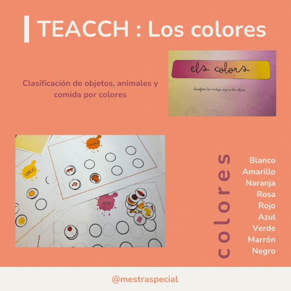 Clasificar colores (TEACCH)