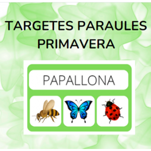 Targetes paraules PRIMAVERA