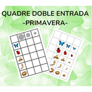 Quadre doble entrada - PRIMAVERA