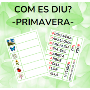 COM ES DIU? - PRIMAVERA