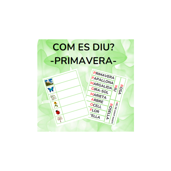 COM ES DIU? - PRIMAVERA