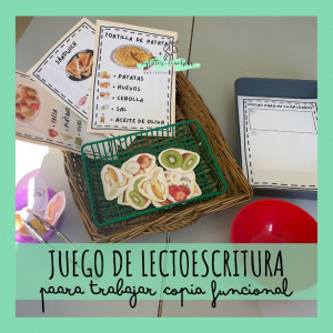 JUEGO LECTOESCRITURA FUNCIONAL COMIDAS