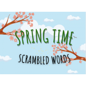 Scrambled Words: Spring Time