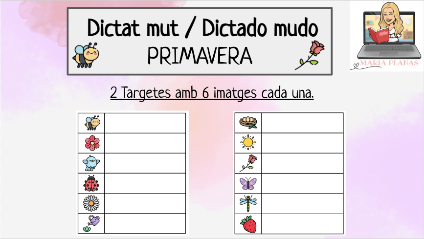 DICTADO MUDO PRIMAVERA