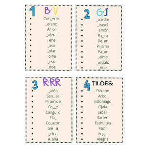 Repasamos la ortografia