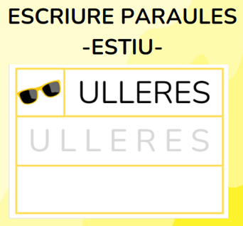 Escriure paraules - ESTIU