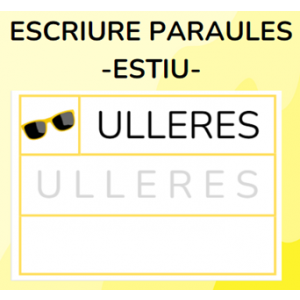 Escriure paraules - ESTIU
