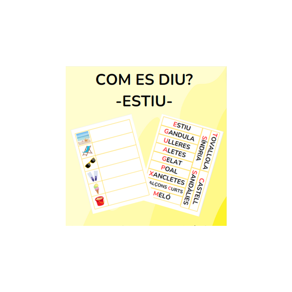 COM ES DIU? - ESTIU