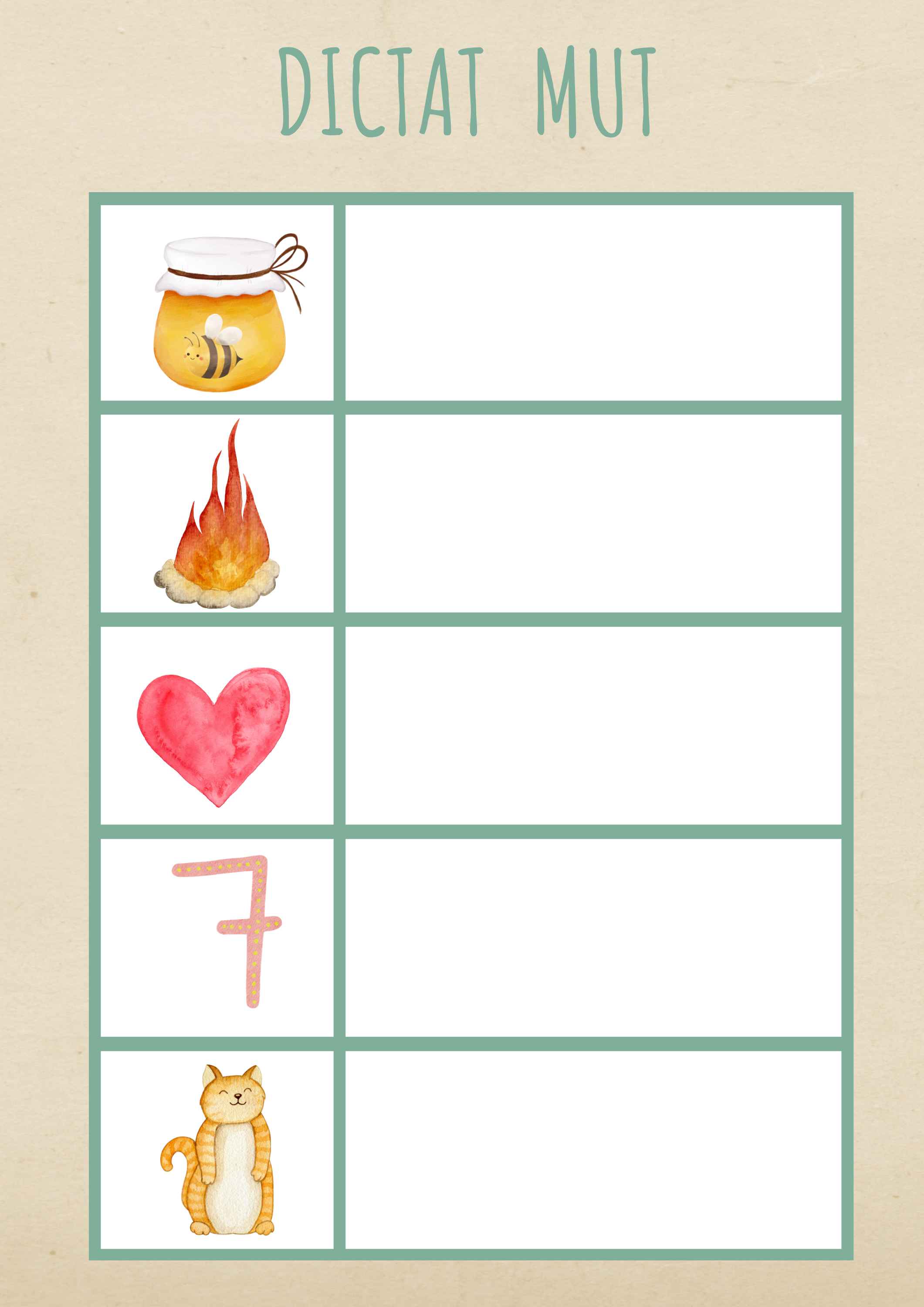 DICTAT MUT PARAULES CURTES