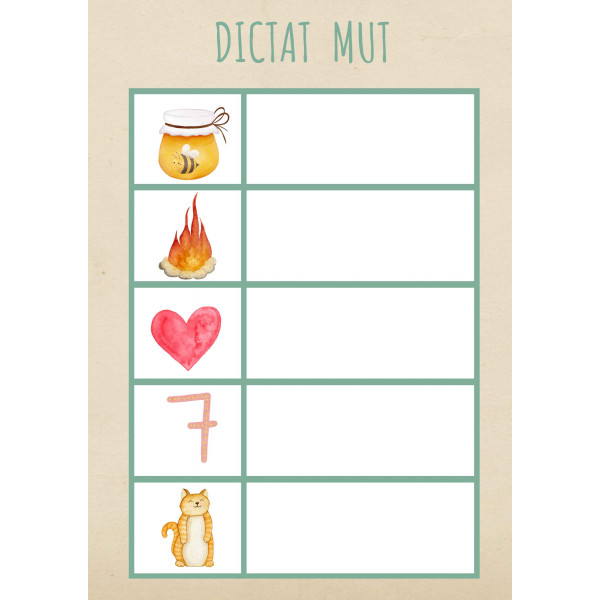 DICTAT MUT PARAULES CURTES