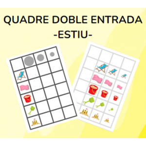 Quadre doble entrada - ESTIU