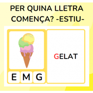 Per quina lletra comença? - ESTIU
