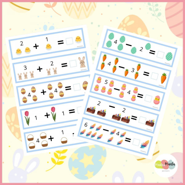 SUMAS Y RESTAS PASCUA