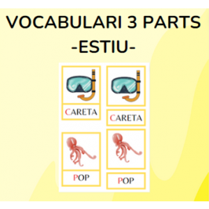 Vocabulari 3 parts - ESTIU