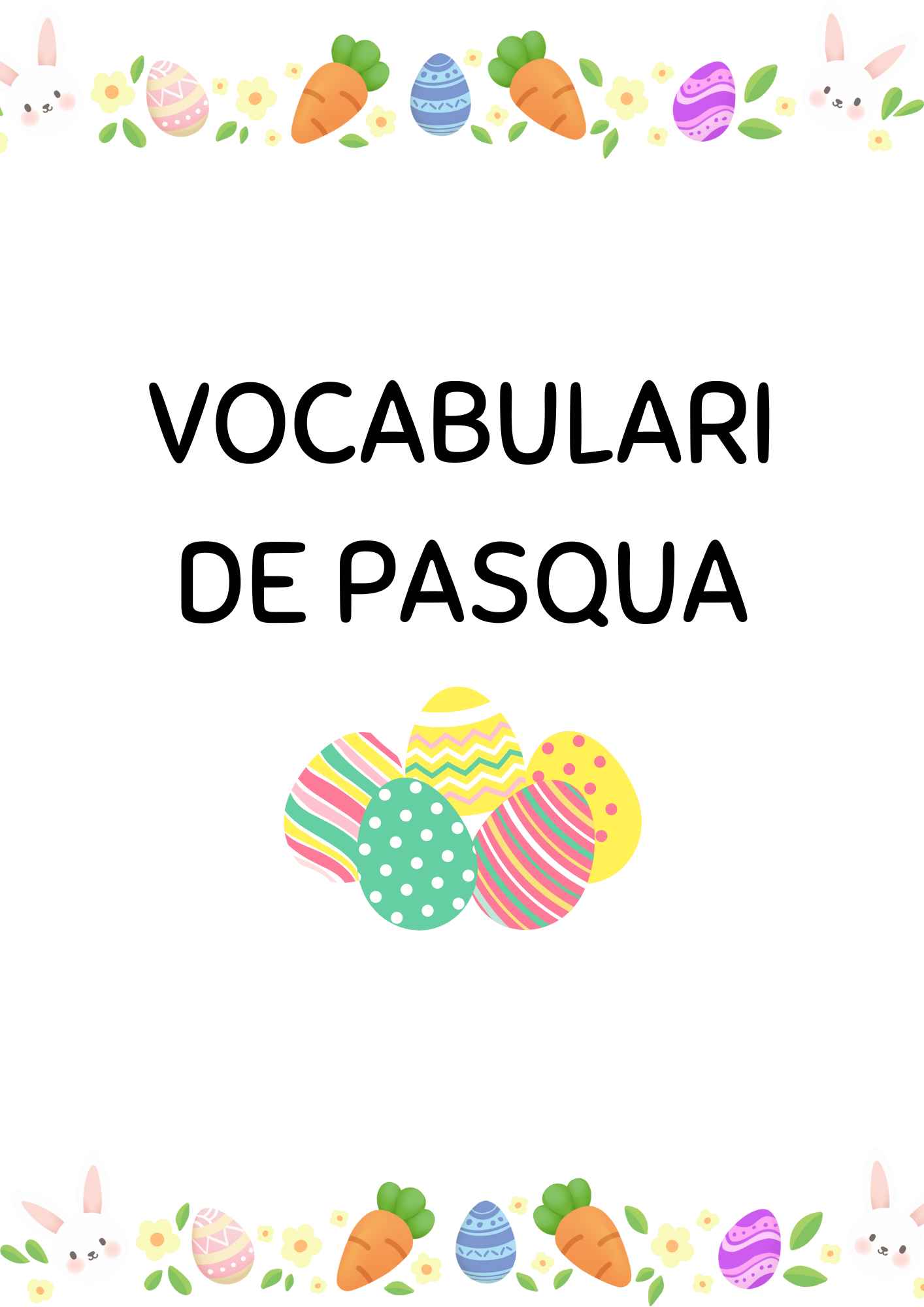 Vocabulari de pasqua