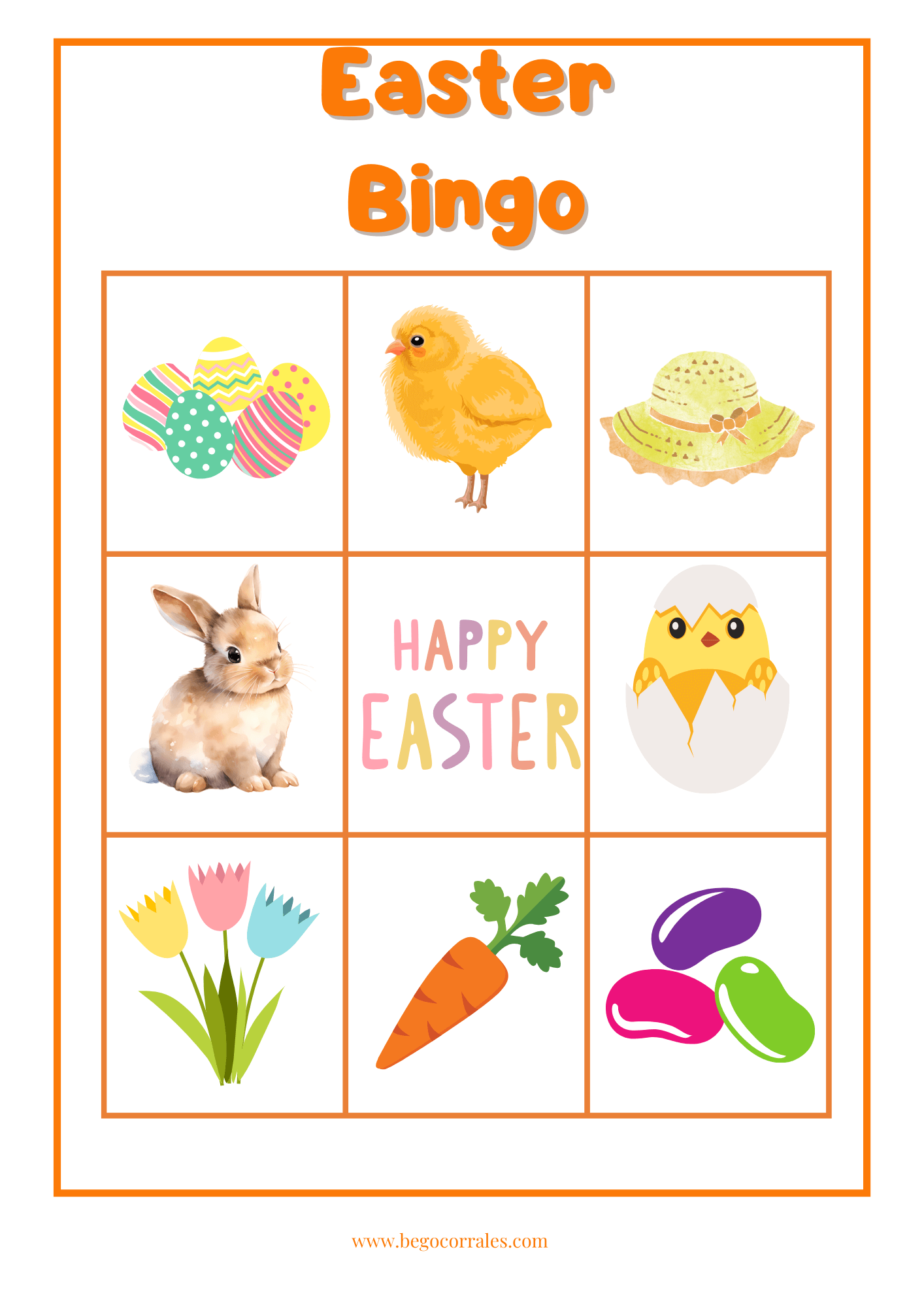 Easter bingo