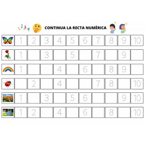 RECTA NUMÈRICA PRIMAVERA