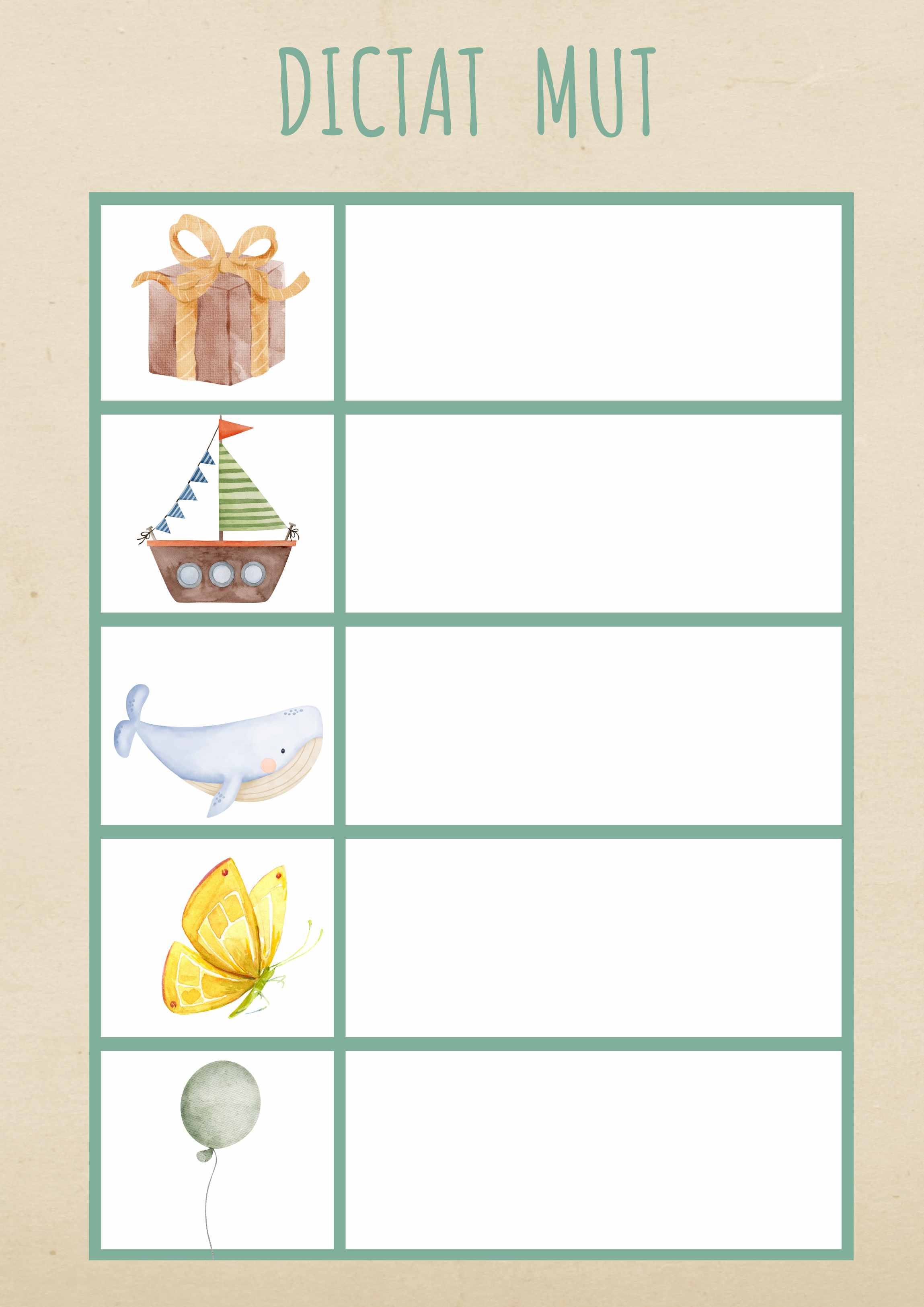 DICTAT MUT PARAULES LLARGUES/ SIL·LABA TRAVADA