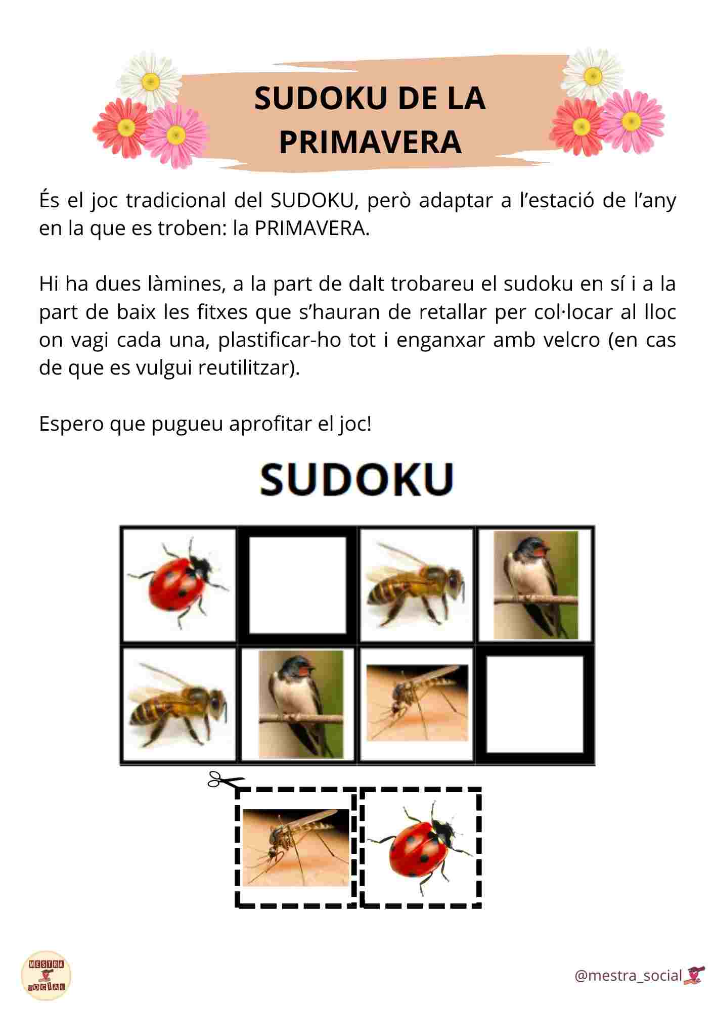 SUDOKU PRIMAVERA