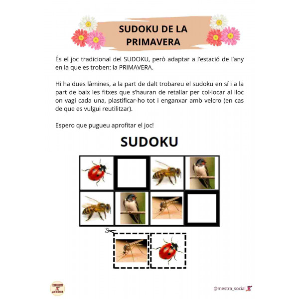 SUDOKU PRIMAVERA