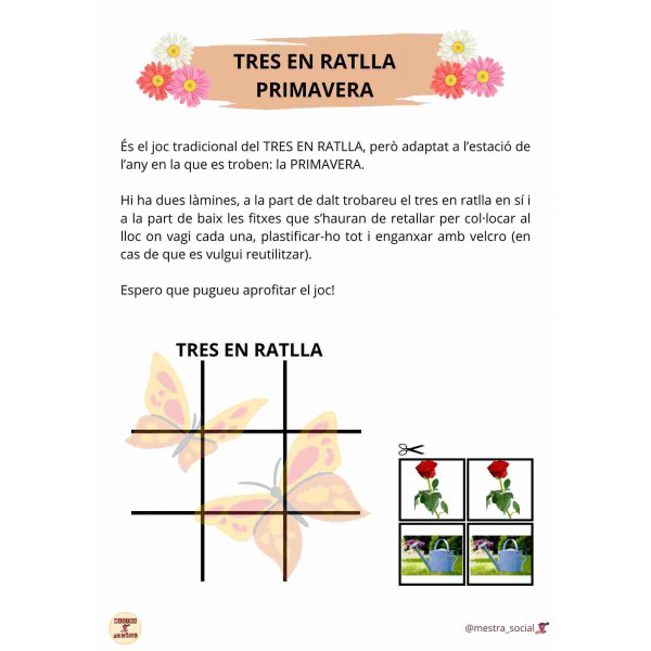 TRES EN RATLLA- PRIMAVERA