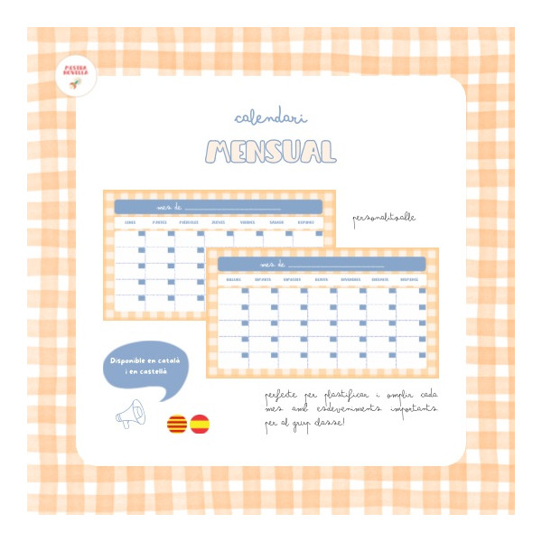 Calendari mensual CAT/CAS