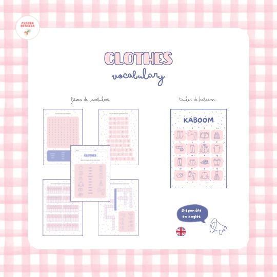 Clothes vocabulari + Kaboom