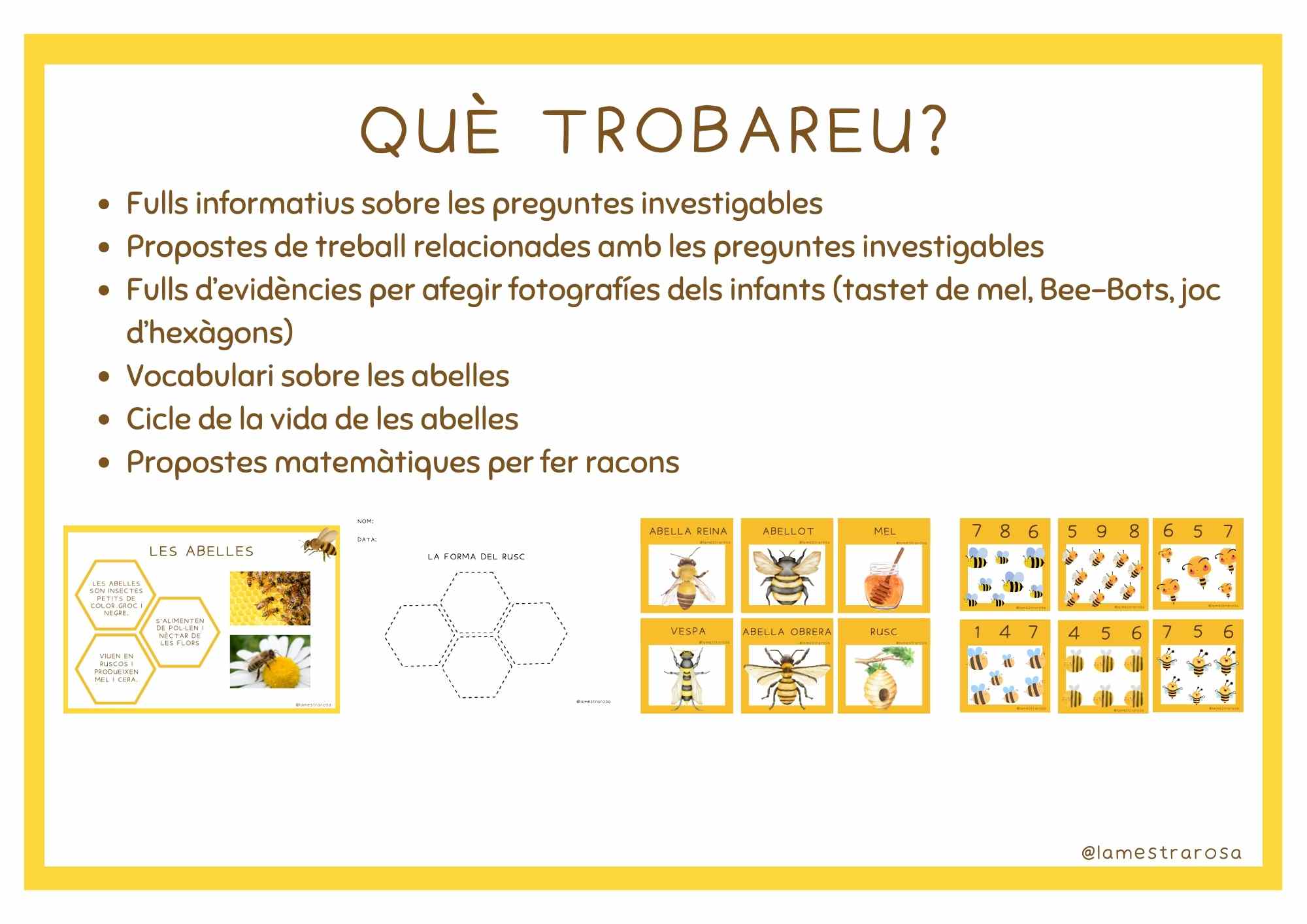 Situació d'aprenentatge "Les abelles"