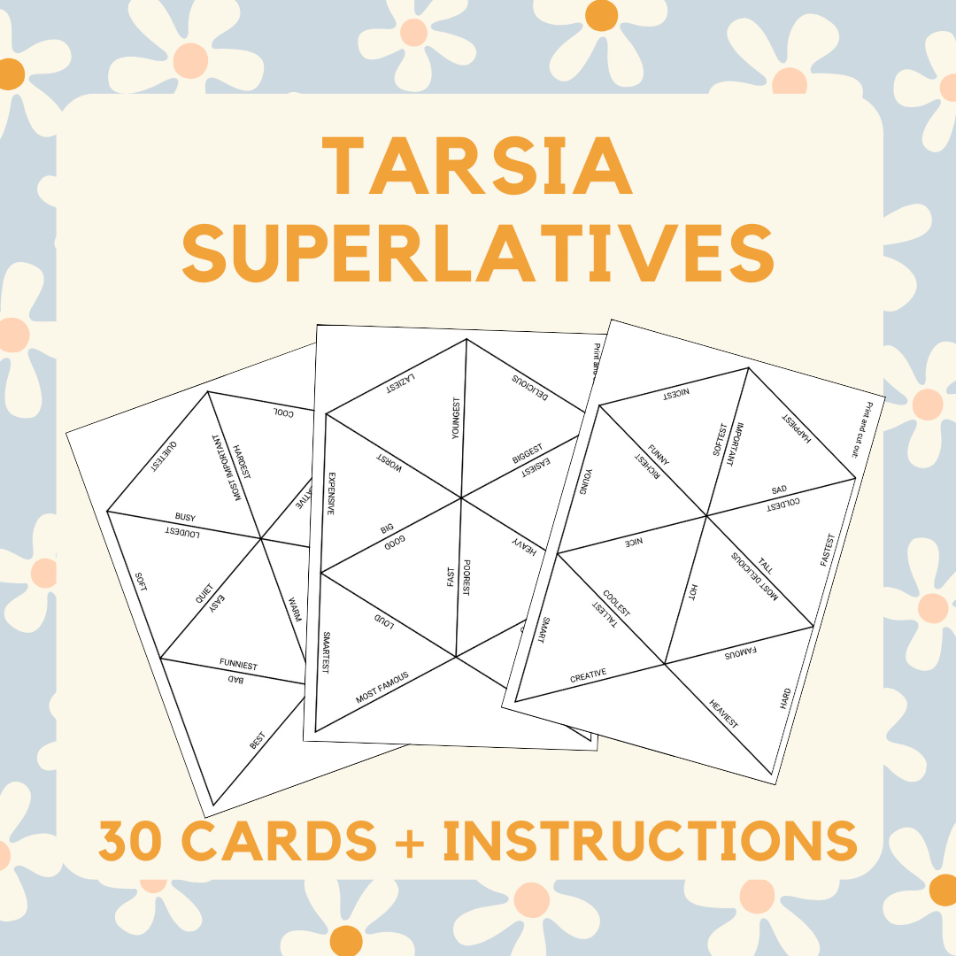 Juego TARSIA - SUPERLATIVES