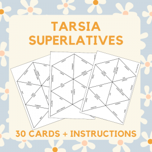 Juego TARSIA - SUPERLATIVES