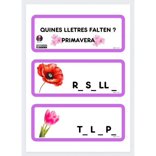 PRIMAVERA.QUINES LLETRES FALTEN?