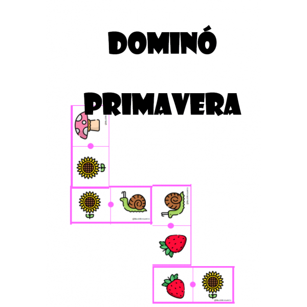 Dominó imágenes - primavera