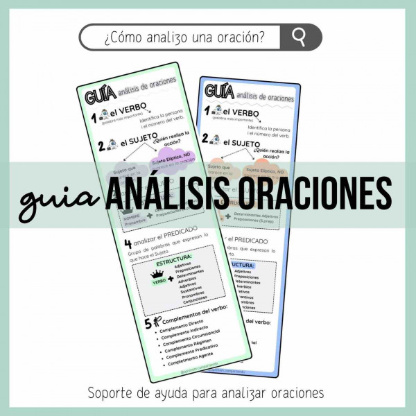 GUÍA para analizar oraciones CAST_CAT