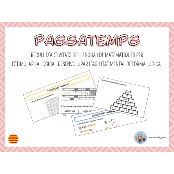 Passatemps de llengua i matemàtiques