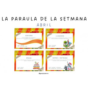 Paraula de la setmana - Abril II