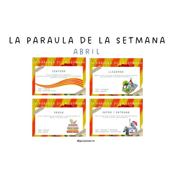 Paraula de la setmana - Abril II