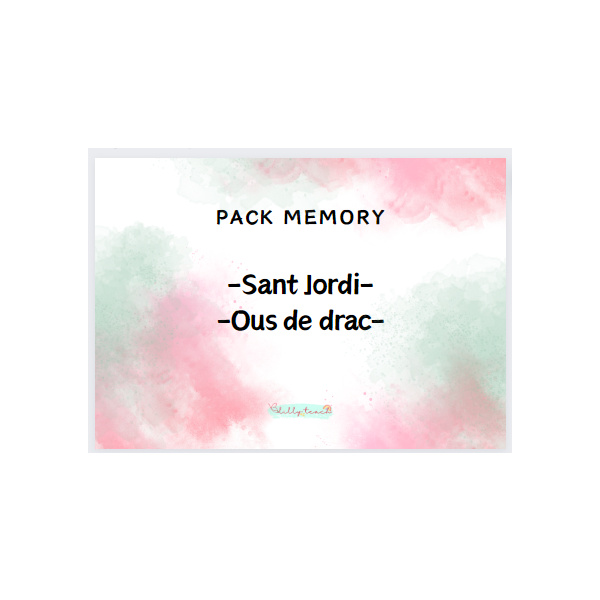 Memory de Sant Jordi i ous de drac