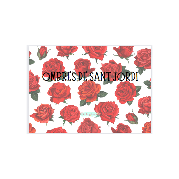 Memory d'ombres amb temàtica de Sant Jordi