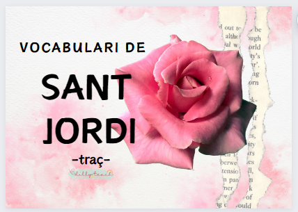 Vocabulari per fer traç amb temàtica de Sant Jordi