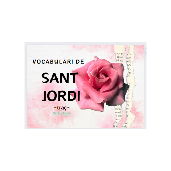 Vocabulari per fer traç amb temàtica de Sant Jordi